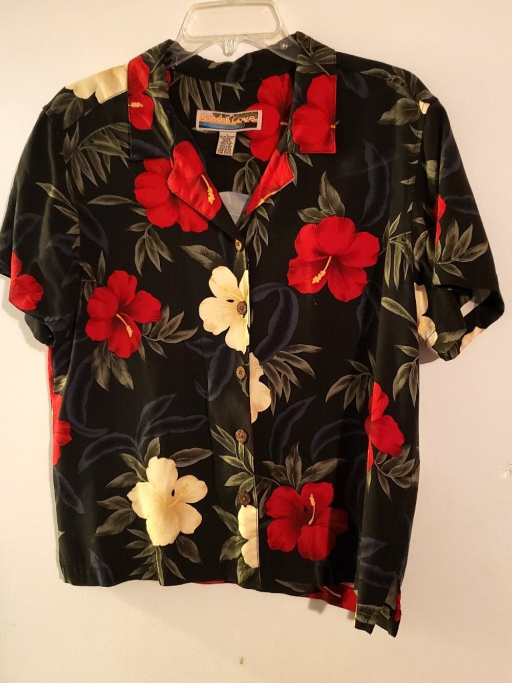 Sunset Cove Hawaiian Shirt L